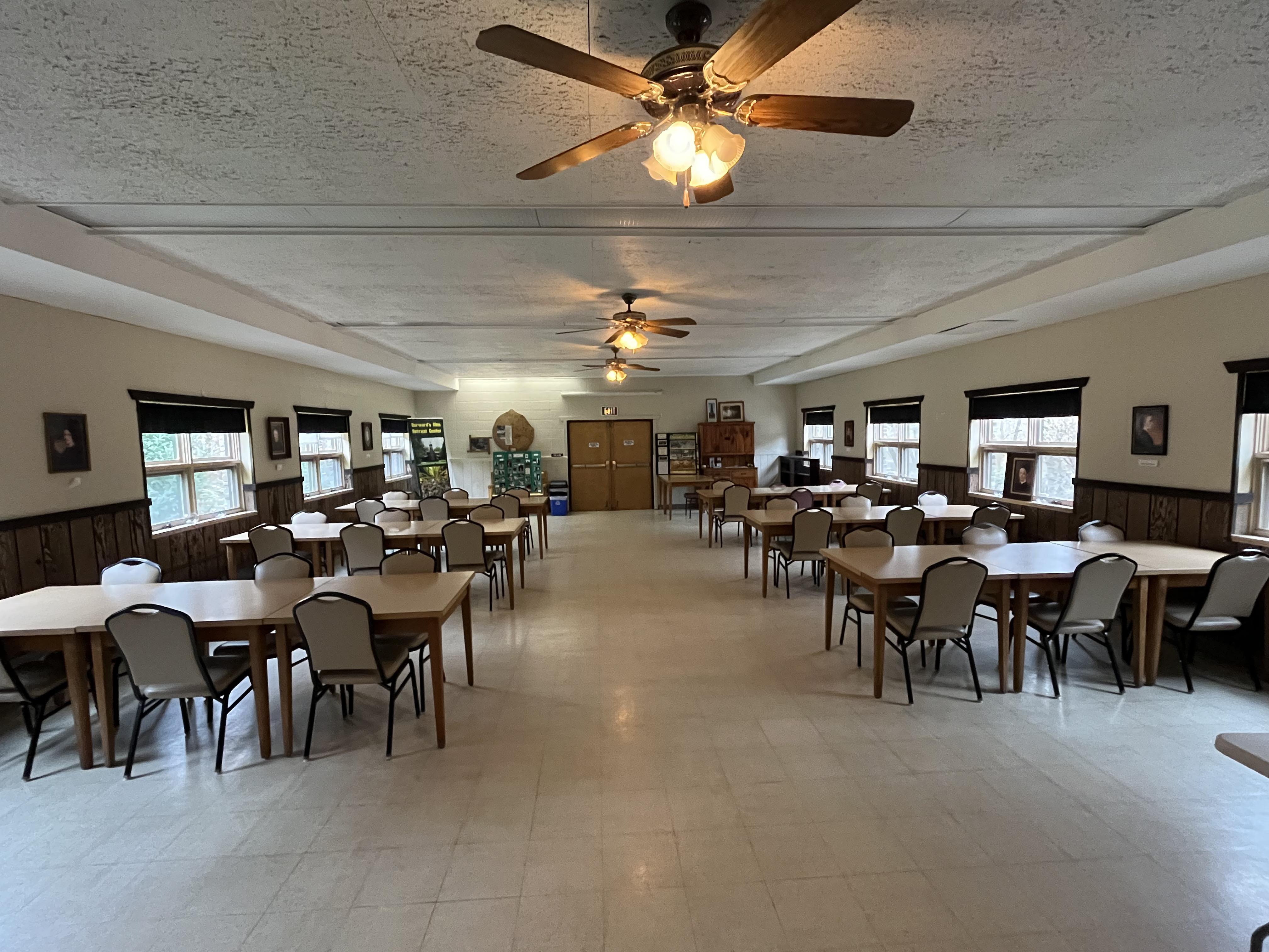 Main Hall dining room seating up to 60 guests